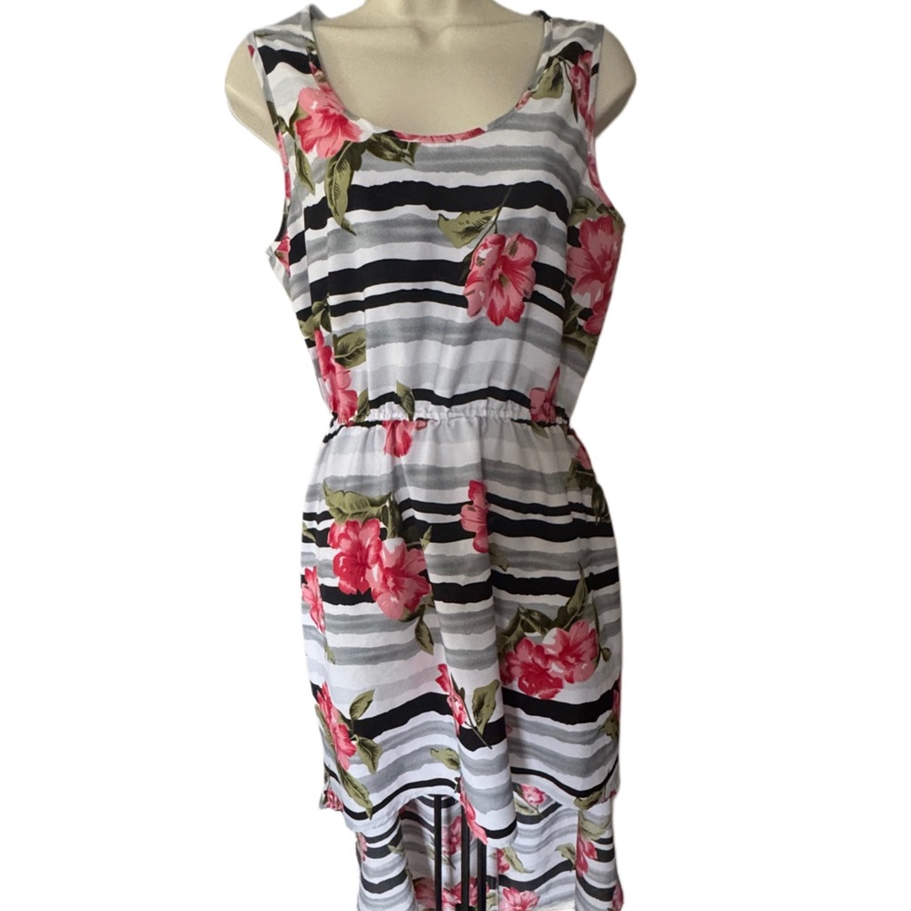 Assymetrical Floral Printed Dress